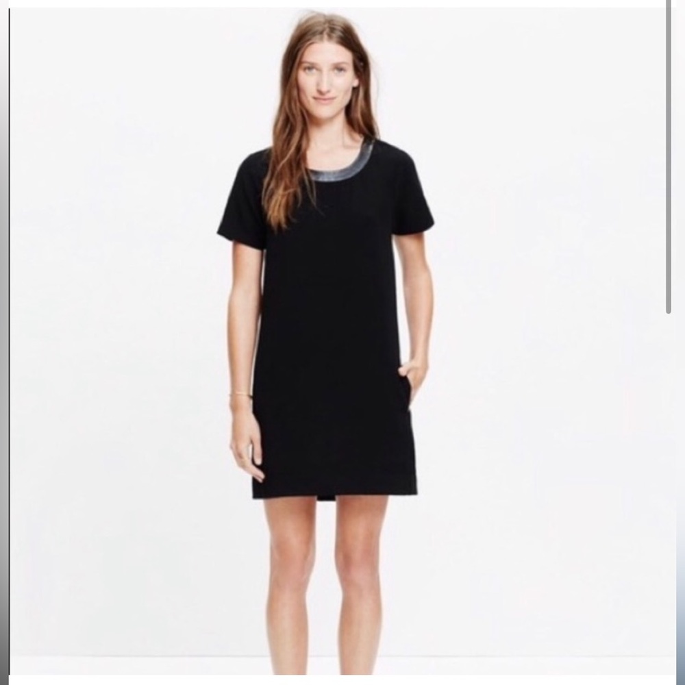 Black Crepe Shift Dress